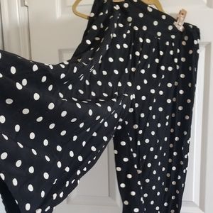 B&W polka dot coulottes